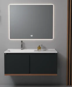 ست کابینت و روشویی آلکا مدل 5010 به همراه آینه بک لایت